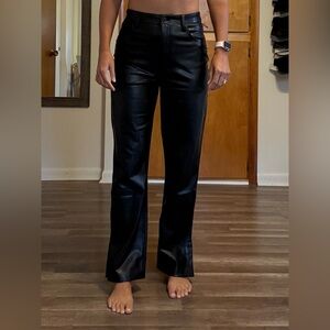 Abercrombie & Fitch Black Leather Pants